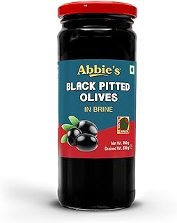 abbie's black pitted olives