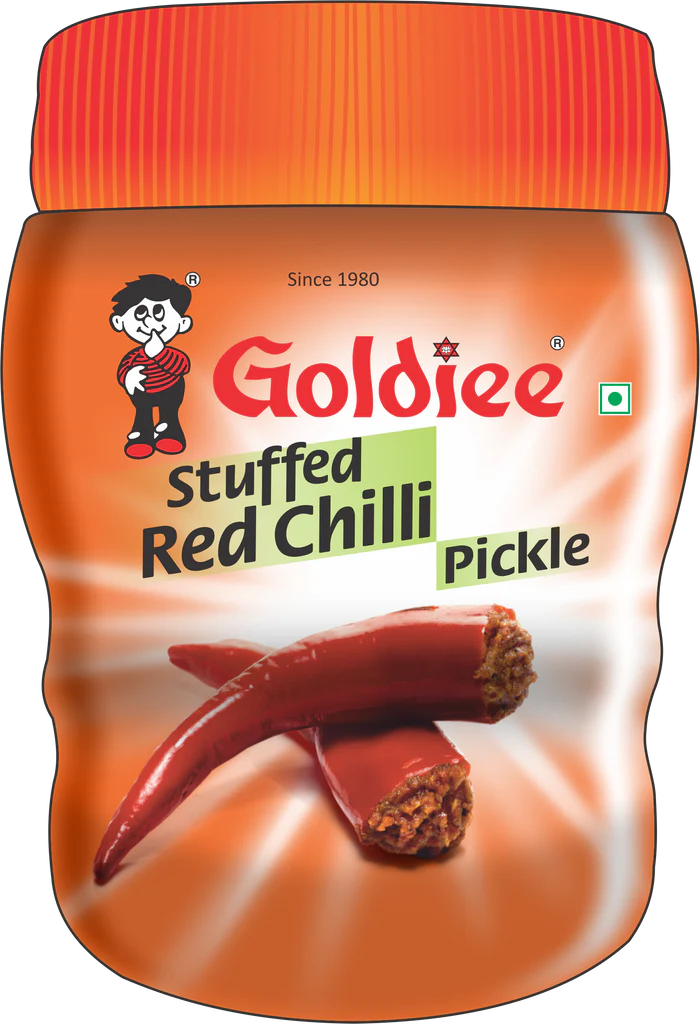 goldiee red chilli goldiee stuffed red chilli pickle