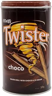 Delfi Twister Choco Wafer Roll With Choco Cream 320g