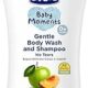 Chicco Baby Moments Gentle Wash And Shampoo Green Apple And Peach 200ml
