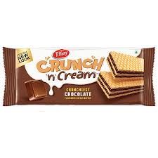 Tiffany Crunch n Cream Crunchiest Chocolate Flavoured Cream Wafers 55g