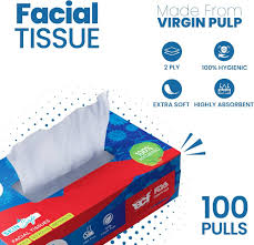 Century Pulp & Paper Skin Safe 100% Hygienic Ultra Soft Facial Tissues 100N