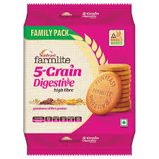 Sunfeast Farmlite 5 Grain Digestive Family Pack ( 4 Packs*200g ) 800g