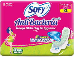 Sofy Anti Bacteria Keeps Skin Dry & Hygienic XL 14 Pads