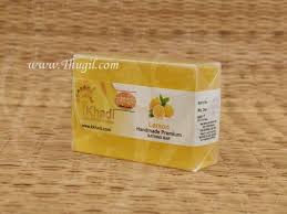 Khadi Lemon Premium Handmade Bathing Soap 125g