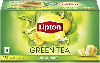 Lipton Green Tea Lemon Zest 25 Tea Bags