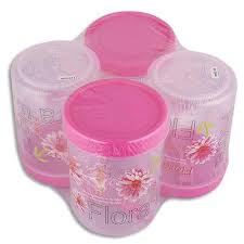 Naysa Flora Container 4pcs