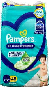 Pampers All Round Protection L 48+10 Free Pants