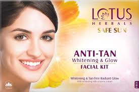 Lotus Herbals Safe Sun Anti Tan Whitening&Glow Facial Kit