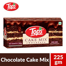 Tops Cake Mix Chocolate EggLess 225g