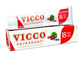 Vicco Vajradanti 18 Hebs And Barks Colgate 100g