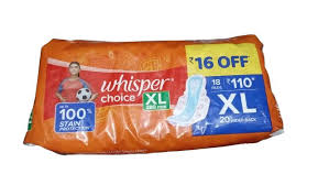 Whisper Choice XL 280mm 18 Pads
