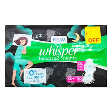 Ultra Whisper Bindazzz Nights XL+30 Pads