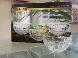 Hi-Luxe 6 Pcs Ume Glass Bowls Set 160ml