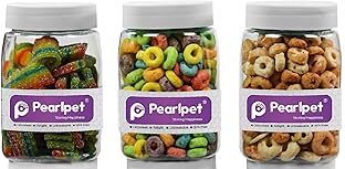 Kolorr Cuba Pet Jar With Pet Cap 3Pcs Set