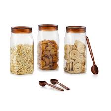 Cello Retro Jar Air Tight Storage Canister 03 Pcs 300Ml