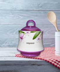 Nayasa Caster Dryfruit Set 4 Container 1Tray
