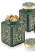 Liza Carbon Multipurpose Dryfruit Jar 2 Bowl